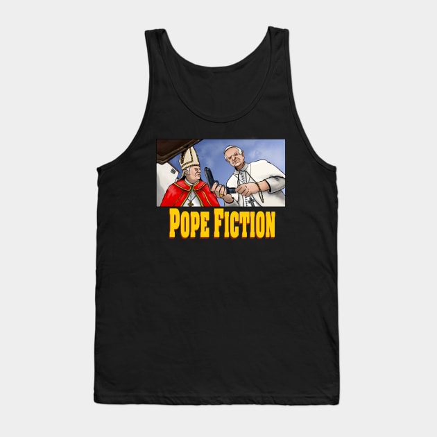 Pope Fiction Tank Top by plane_yogurt